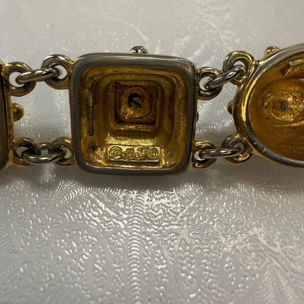 Vintage Gold and Pearl Bracelet‎